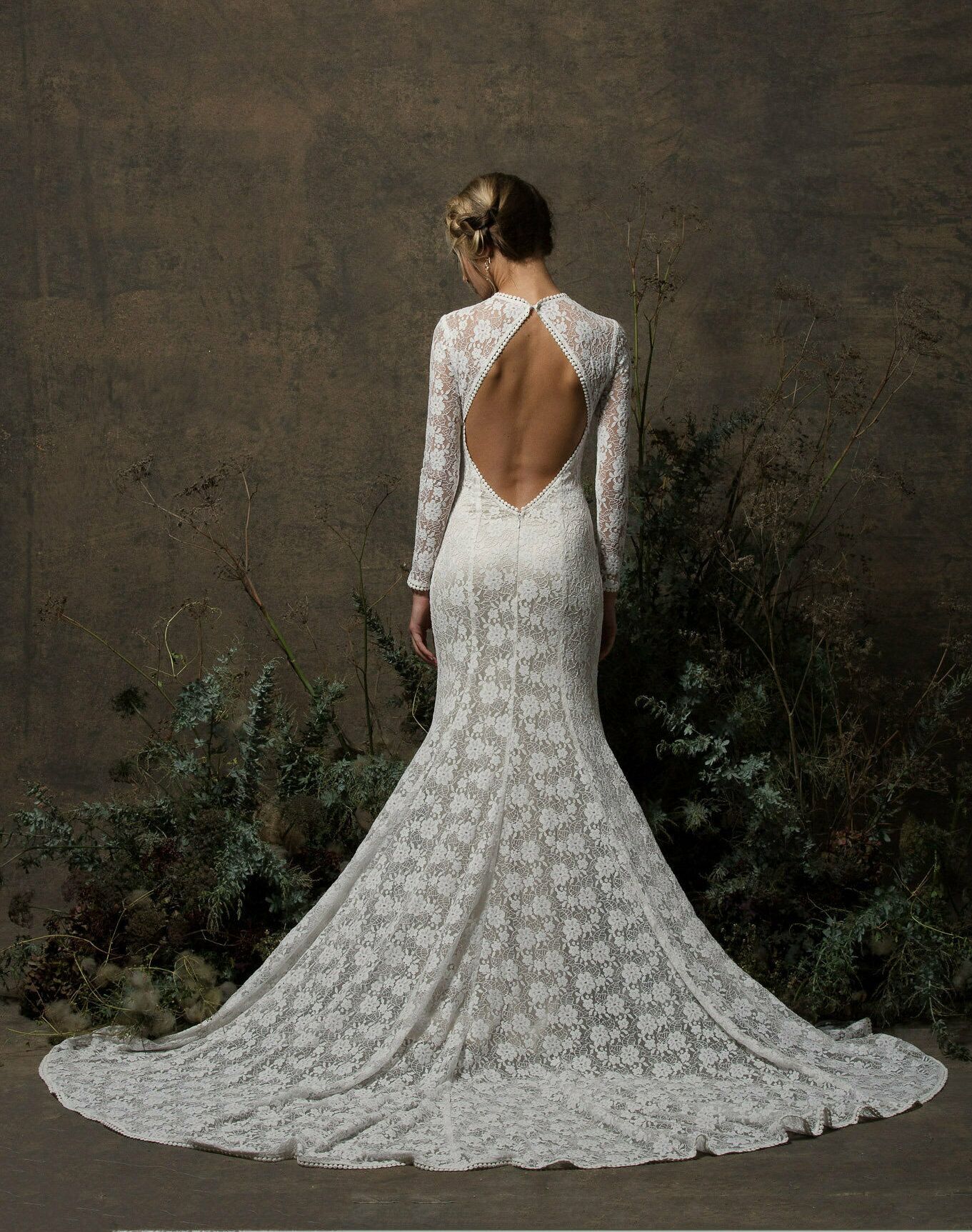 simple a line wedding dresses A Line Sexy V Neck Simple Satin Wedding Dress with Slit QW2530 US16 / White