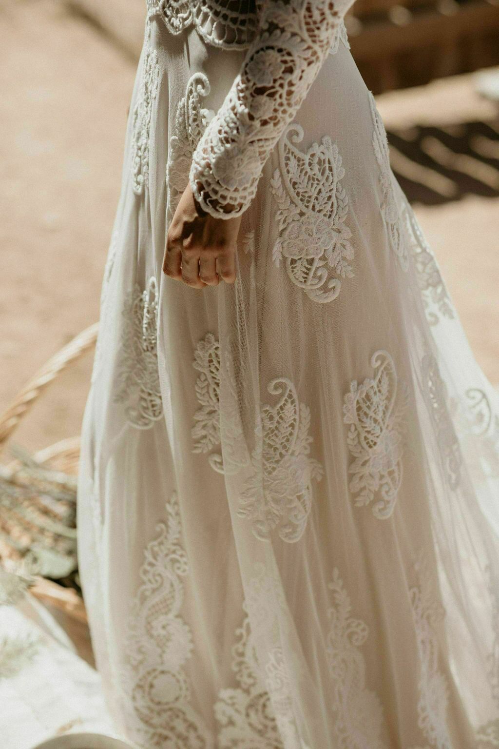 Lace Wedding Dress - Bohemian - Isabella Lace Lace Wedding Dress - Bohemian - Isabella Lace