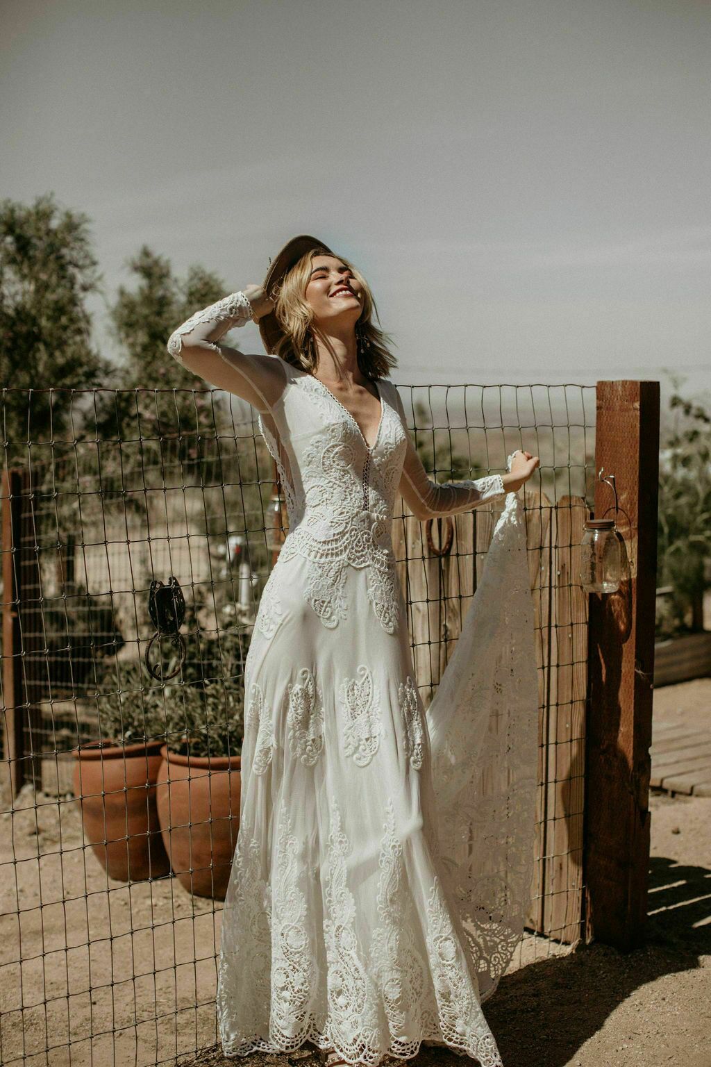 Victoria Lace Wedding Dress - Standard Size 6 - Off White Lace + Vanilla Colored Liner Victoria Lace Wedding Dress - Standard Size 6 - Off White Lace + Vanilla Colored Liner