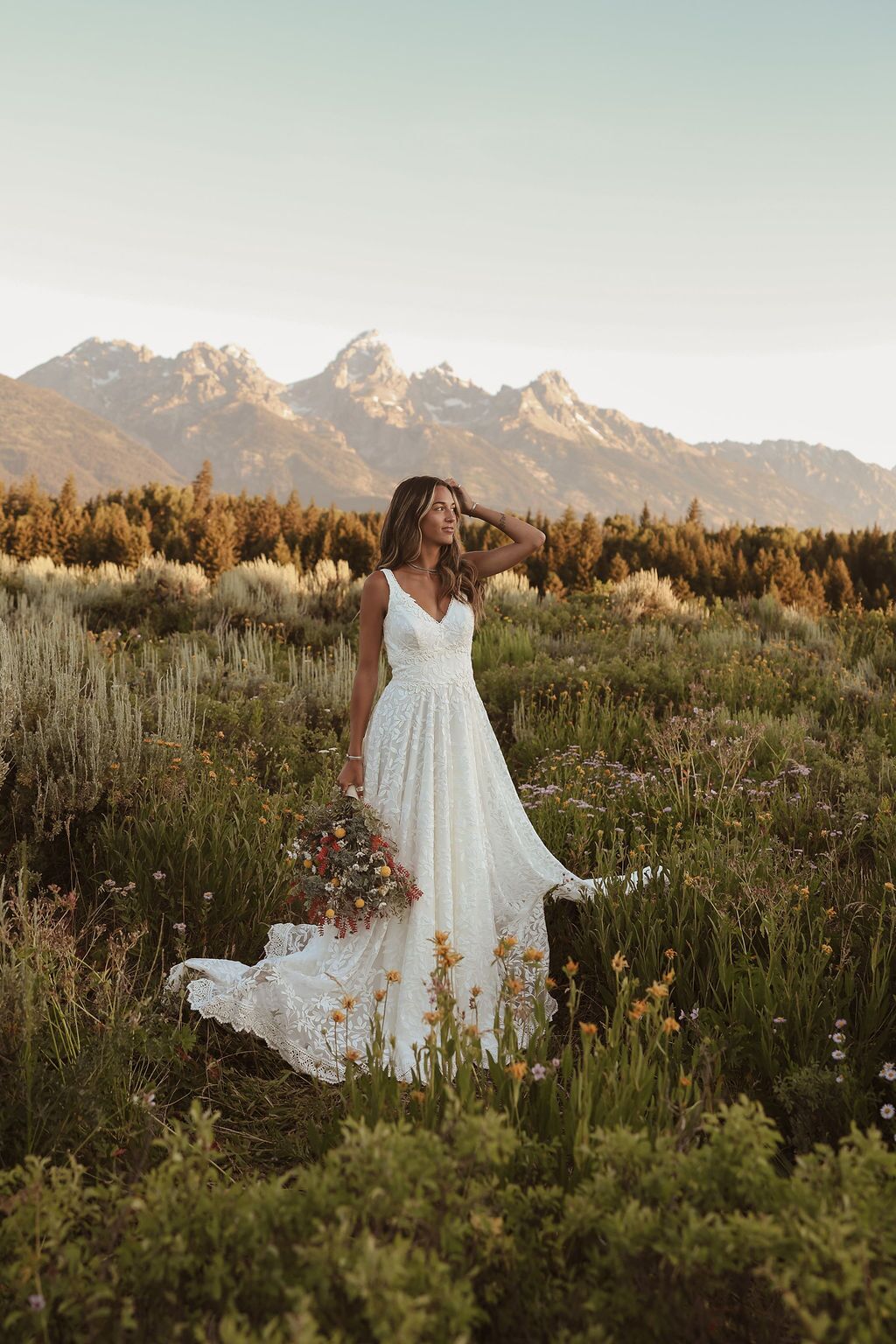 white lace wedding dresses Olive Key Features Wedtrend Women Ivory Bridal Dress