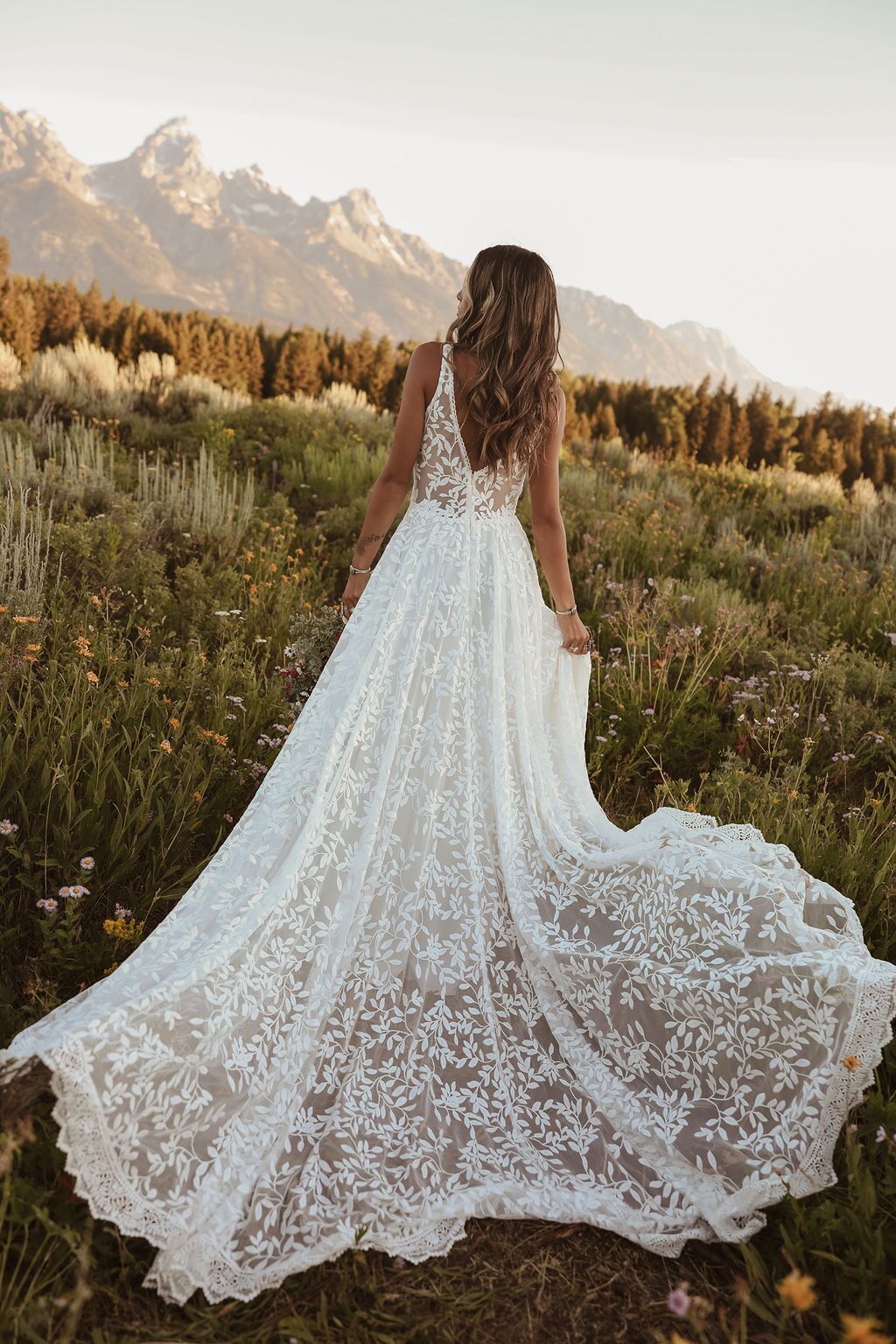 denim dress with denim jacket Women’s – Wash Lab Sea Blue / S Size:us:6 STYLE# 525 فستان طويل Boho Wedding Dresses by
